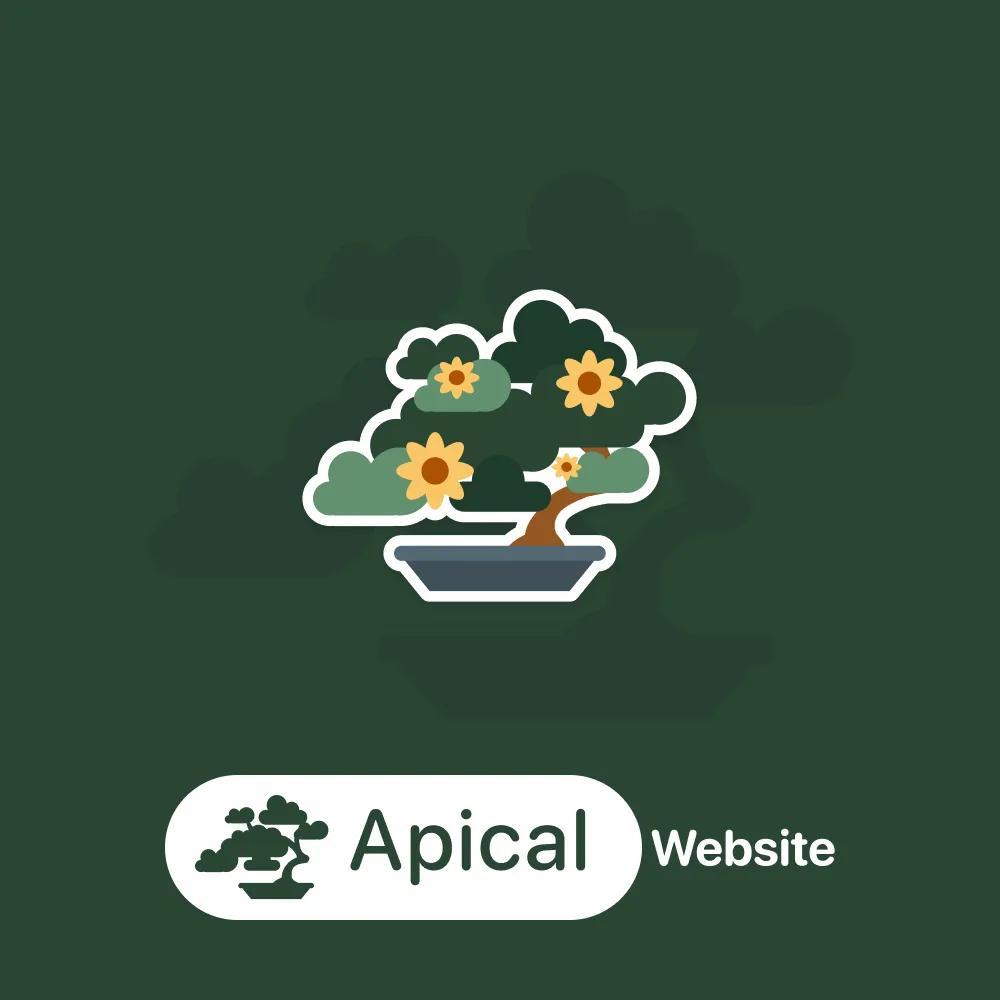 a landing page for apical